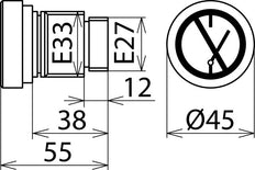 Elemento de Bloqueo Dehn Para E27 E33 Tornillo Inserto Una Pieza - 785640