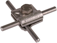 Dehn MV Abrazadera Al Para Rd 8-10mm Con Tornillo Hexagonal Y Arandela De Resorte - 390551 [2 piezas]