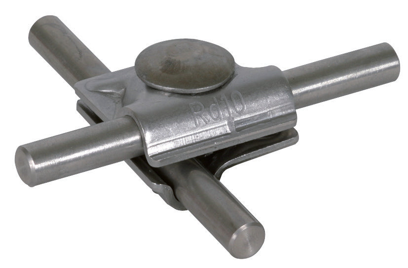 Dehn MV Abrazadera Acero Inoxidable Para 10mm Redondo Con Tornillo De Cabeza Truss - 391069