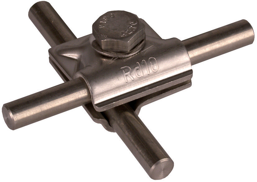Dehn MV Abrazadera StSt Para Rd 10mm Con Tornillo Hexagonal Y Arandela De Resorte - 391559