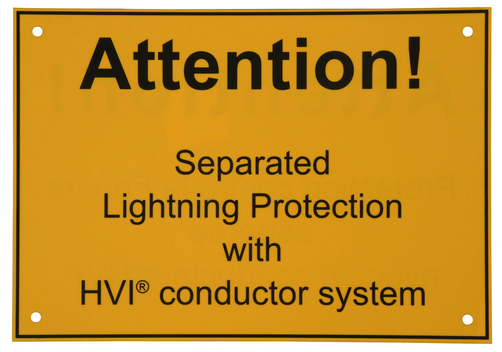 Placa de Instrucciones Dehn HWS 300X210 Con Protección Separada Contra Rayos - 480598