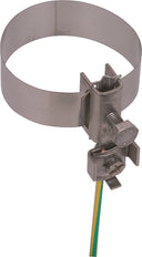 Abrazadera de tubo de tierra Dehn D 27-114mm con abrazadera de conexión 2x4-25mm2 - 540911