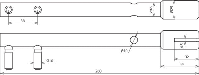 Herramienta Dehn Para Enderezar Rd 8-10mm Fl-4mm Stbrue - 596000