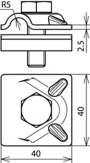 Soporte de pinza de MT Dehn para tendido de conductores - 105079