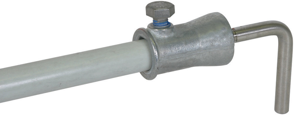 Adaptador de fijación de 90 grados de acero inoxidable con casquillo Dehn - 106341