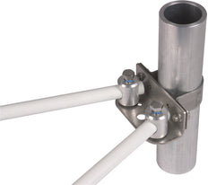 Adaptador De Acero Inoxidable Para Tubos De Soporte En Ángulo 50mm Con 2 Pernos - 106326