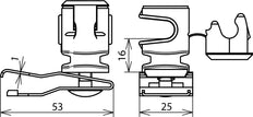 Soporte Dehn Para Condiciones De Techo Firstsnap De Acero Inoxidable Con Dehnsnap De Plástico - 204039