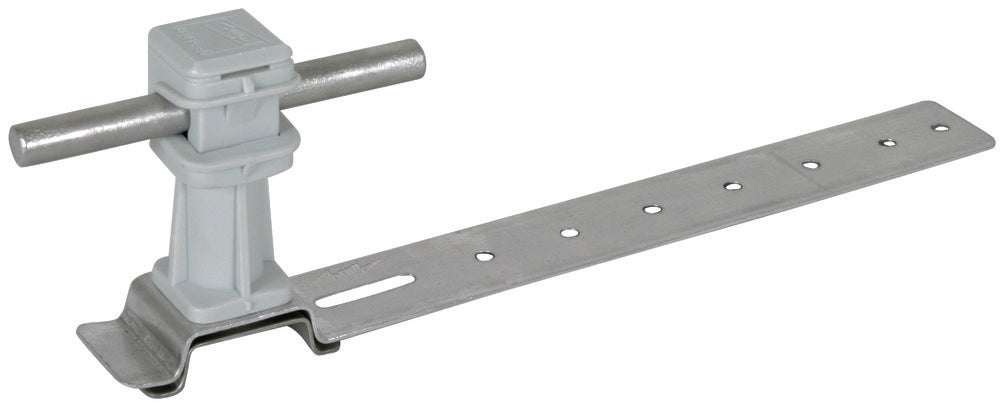 Dehn Soporte de Conductor de Techo Al Plástico Gris H 36mm Rd 8mm L 205m - 204170 [2 piezas]