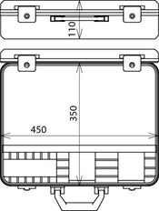 Estuche de plástico Dehn para puesta a tierra y cortocircuito Kit VI - 745902