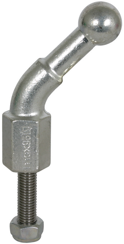 Punta esférica fija D=25mm acodada 45 grados con perno roscado M16x4 - 756645