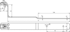 Portaconductor Dehn Quick Roof StSt Rd 6-10mm L 260mm - 202901