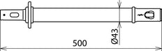 Asa Dehn Con Acoplamiento Enchufable D 43mm L 500mm - 766520