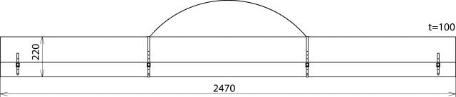Dehn Bolsa de cuero artificial 2470x220x100mm DB Z No 3 Ebgw - 766602