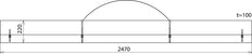 Dehn Bolsa de cuero artificial 2470x220x100mm DB Z No 3 Ebgw - 766602