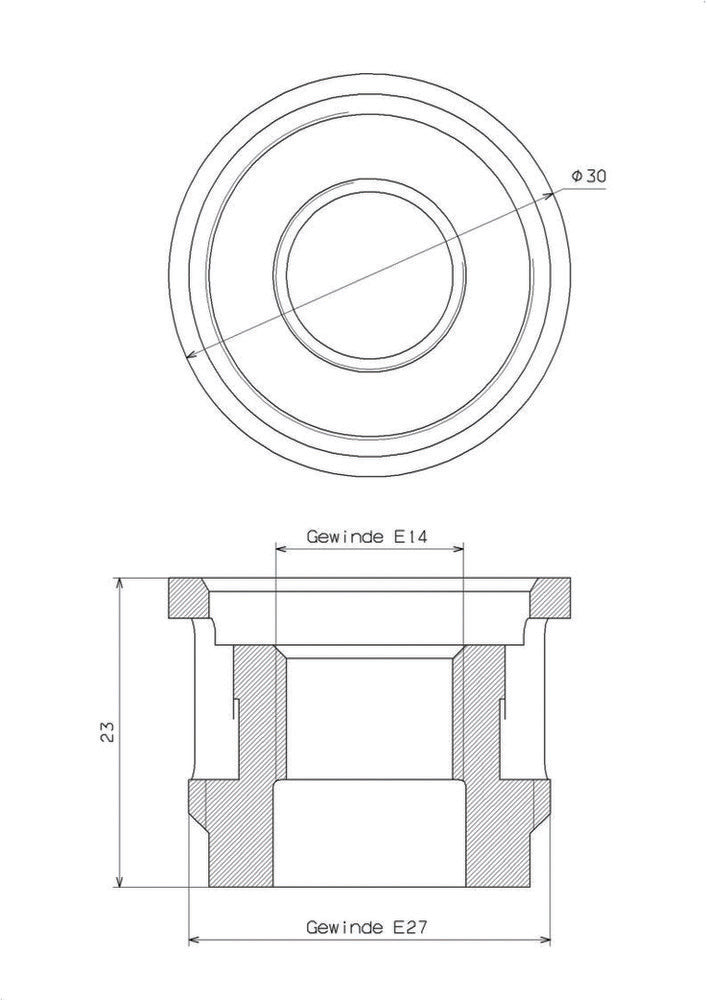 Mast Lighting Caja de empalmes Reductor E27-E14 - 745108