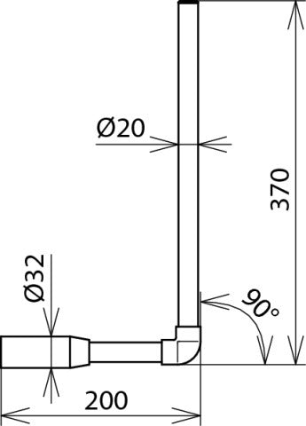 Sonda de Ensayo Acodada Dehn Con Perno M8 Para PHE 3-36KV - 766950
