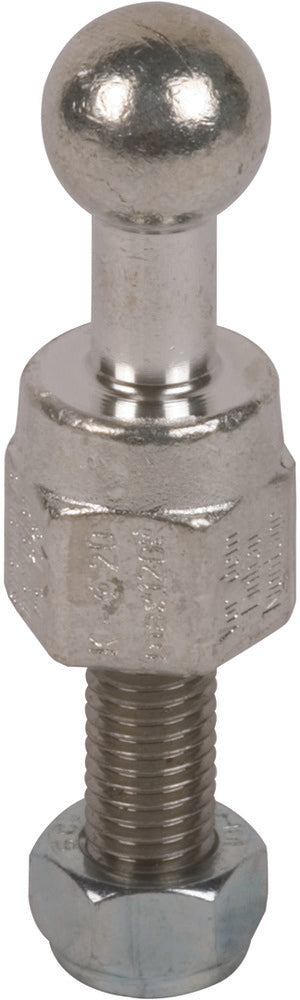 Punta esférica fija recta M16x45mm perno roscado y tuerca 25mm - 755645