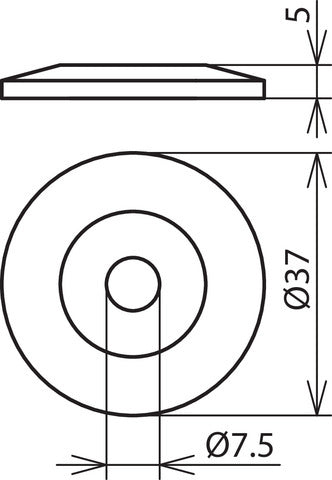 Dehn Tapa Disco Plástico Marrón Para Conductor Y Portacañas - 276007 [10 piezas]