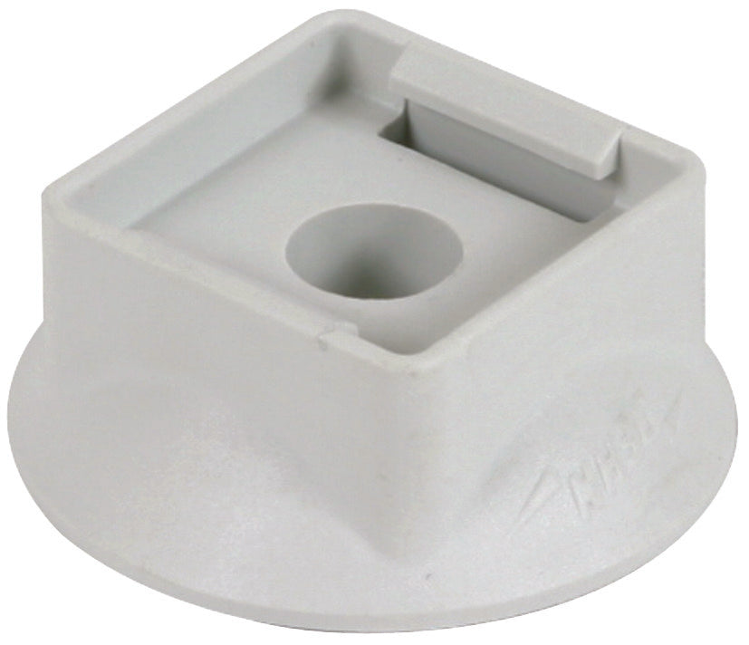 Dehn Base De Plástico Para Conductor Y Portacañas Gris - 276016 [10 piezas]