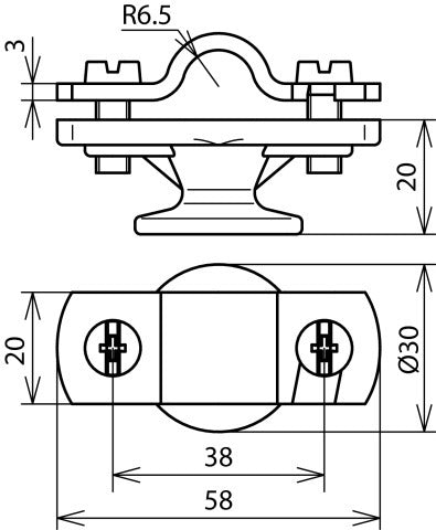 Portaconductor Dehn Con Brida Para Rd 11-13mm - 275113 [2 uds.]