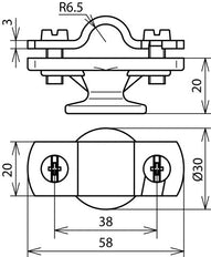Portaconductor Dehn Con Brida Para Rd 11-13mm - 275113 [2 uds.]