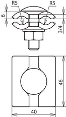 Conector paralelo de acero inoxidable Dehn PV 7.10 FRM10X35 V4A - 306029