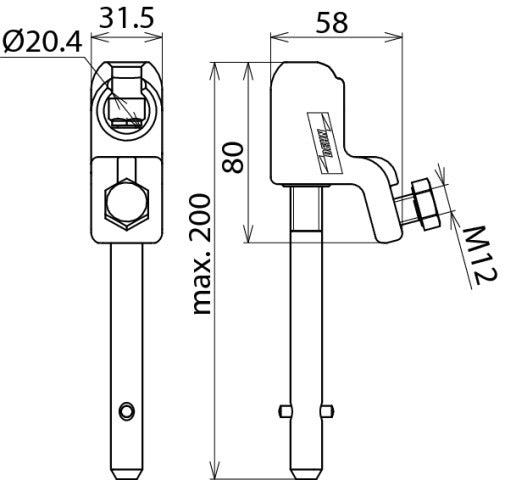 Dehn Rótula 16-120mm D20mm KKH 20 SQL Accesorios - 772314