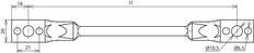 Cable puente Dehn Cu 16mm Con 2 Enchufes 400mm Al Cu - 377410