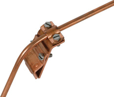 Abrazadera de cobre para canalón Dehn para cordón 13-25mm con cala de dos tornillos - 338007