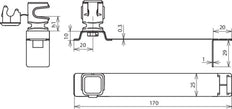 Soporte de Conductor de Techo Dehn Flexisnap Acero Inoxidable Marrón - 204938 [2 piezas]