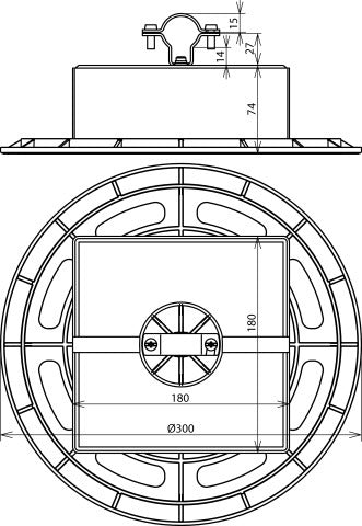 Dehn Soporte Para Condiciones De Techo Con Placa Base Y Bloque De Hormigón - 253333