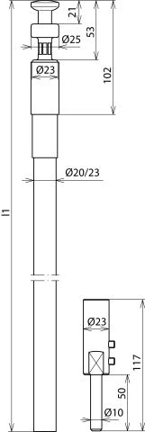 Dehn HVI Conductor Preensamblado Tubo Interior Gris Cu - 819223