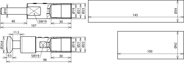 Kit de conexión Dehn para cable HVI Long D 23mm - 819147