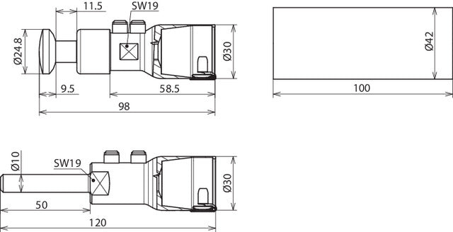Kit de conexión Dehn HVI Power Long con material de montaje - 819142