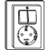 Interruptor y toma de corriente de la serie combinada M-Smart - 278219