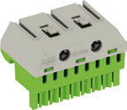 ABB ZK82G Bloque de terminales PE 8 1 - 5-4mm Sin tornillos - 1SPE007715F9713 [2 piezas]