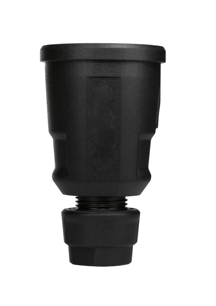 ABL Acoplamiento Schuko negro con toma de tierra IP44 3x2,5mm - 1579-100 [2 piezas]