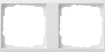 Gira 2-Way Event Placa con Marco Transparente Blanco Puro - 1462723 [2 piezas]