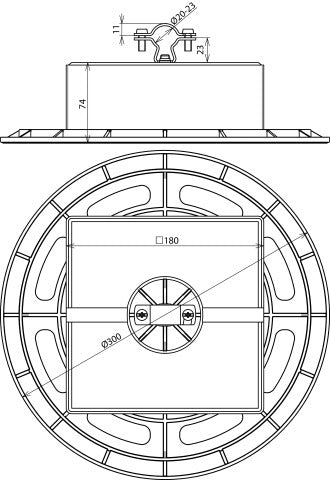 Soporte Dehn Para Conductor De Techo Con Placa De Soporte Y Bloque De Hormigón - 253229