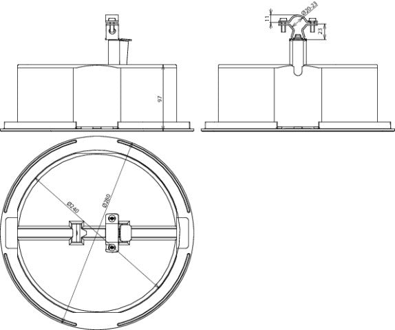 Soporte Dehn Para Conductor De Techo Con Placa De Soporte Y Bloque De Hormigón - 253239