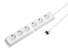 Regleta de 4 tomas de corriente Martin Kaiser de 90 grados con cable de 1,5 m - 1002ZL4WS15 [10 Piezas]