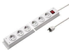 Martin Kaiser Regleta de 10 vías con interruptor y cable de 1,5 m - 1001ZL10WS15 [10 Piezas]