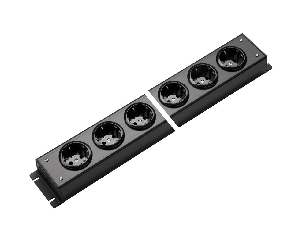 Martin Kaiser Regleta De 5 Tomas De Corriente Negra Sin Interruptor - 1002/5sw [10 Piezas]