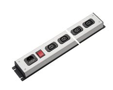 Regleta de enchufes Martin Kaiser C13 de 6 vías con interruptor - 1025/6l-sw [10 Piezas]