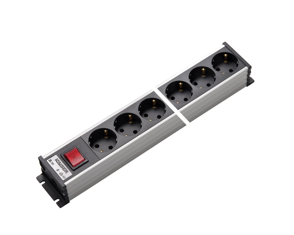 Regleta de 12 tomas con interruptor Martin Kaiser - 1101/12l-sw [10 Piezas]