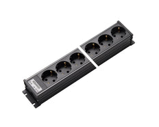 Regleta de enchufes Martin Kaiser de 8 vías sin interruptor Negro - 1102/8sw [10 Piezas]