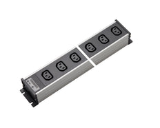 Regleta de enchufes Martin Kaiser 6 vías IEC C13 70 grados 10Amp - 1122/6l-sw [10 Piezas]