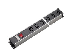 Martin Kaiser Regleta de 6 tomas IEC C13 con interruptor - 1125/6l-sw [10 Piezas]