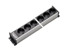 Martin Kaiser Regleta de enchufes de aluminio de 6 vías sin interruptor - 1302/6sw [10 Piezas]