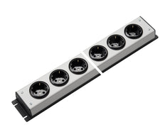 Regleta de enchufes Martin Kaiser de 12 vías sin interruptor - 1057/12l-sw [10 Piezas]